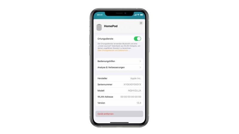 apple-homepod-zurücksetzen-iphone-screenshot