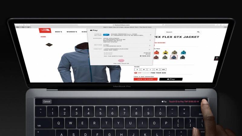 Auf Macs mit Touch ID kannst Du Apple Pay ebenso einfach verwenden.