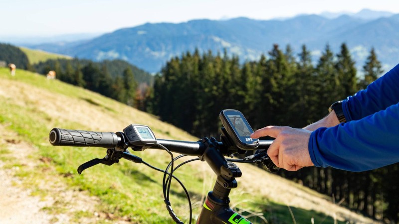 Fahrradnavi GPS Navigation am Mountainbike