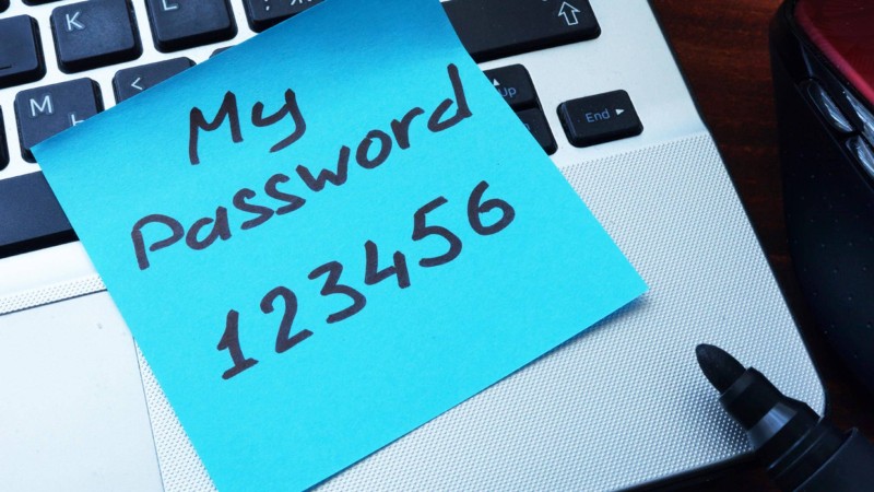 Webbrowser wir Chrome oder Safari weisen Dich auf unsichere Passwörter hin.