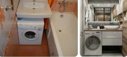 Какой тип стиральной машины лучше всего подойдет для небольшой ванной комнаты?