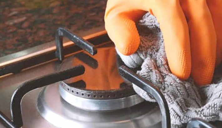 Как почистить газовую плиту из нержавеющей стали?