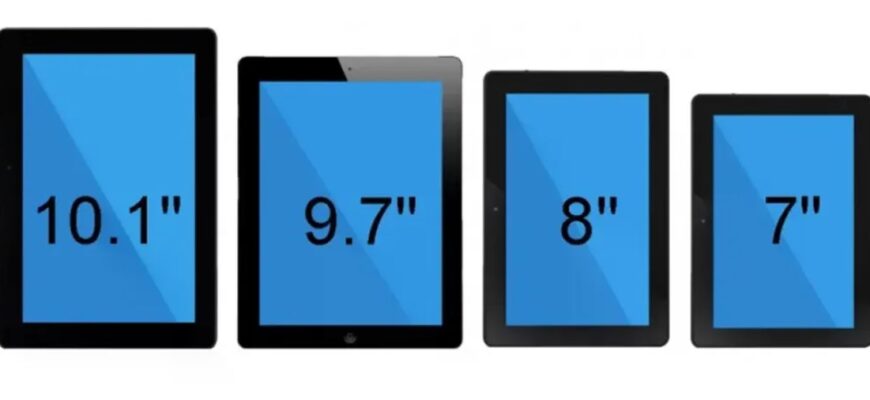 Какой планшет выбрать по диагонали экрана: 7, 8 или 10 дюймов?